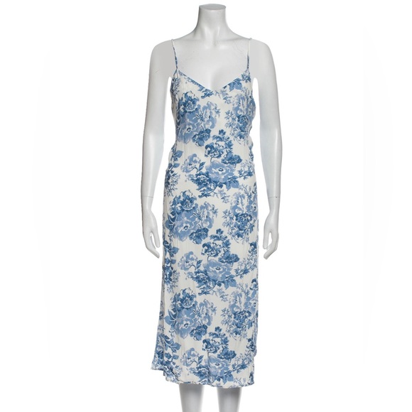 Reformation blue & white floral spring dress (XS-S) - Picture 1 of 3